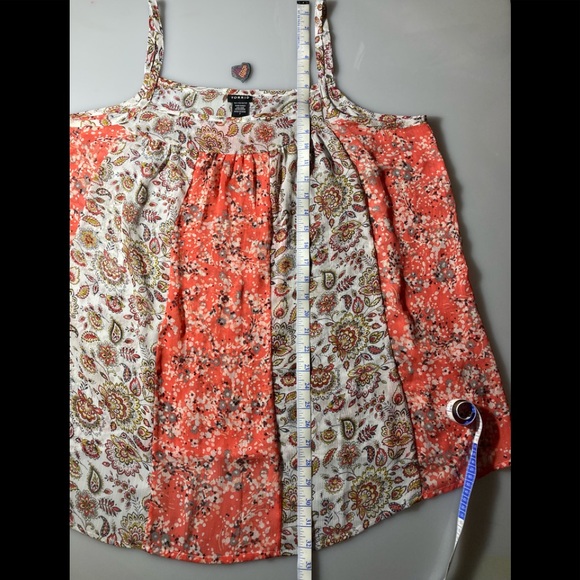 Torrid sheer floral chiffon tank top, super cute! Size 2X - Picture 4 of 5
